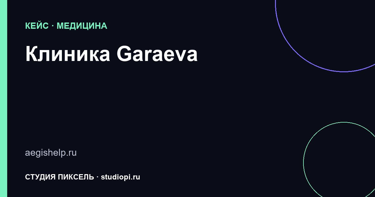 Обложка кейса «Клиника Garaeva»